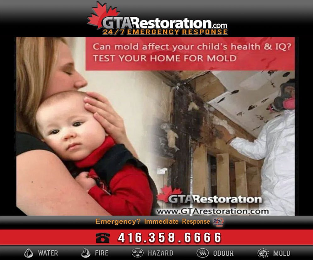 Protect your kids: Mold may affect your child’s IQ & health. Home mold testing can give you peace of mind
